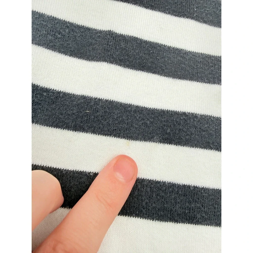Hanna Andersson Disney Pajama Pants Kids 12‎ 150cm Black White Striped Organic